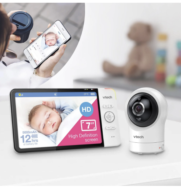 Baby Monitor with Screen and Remote Access